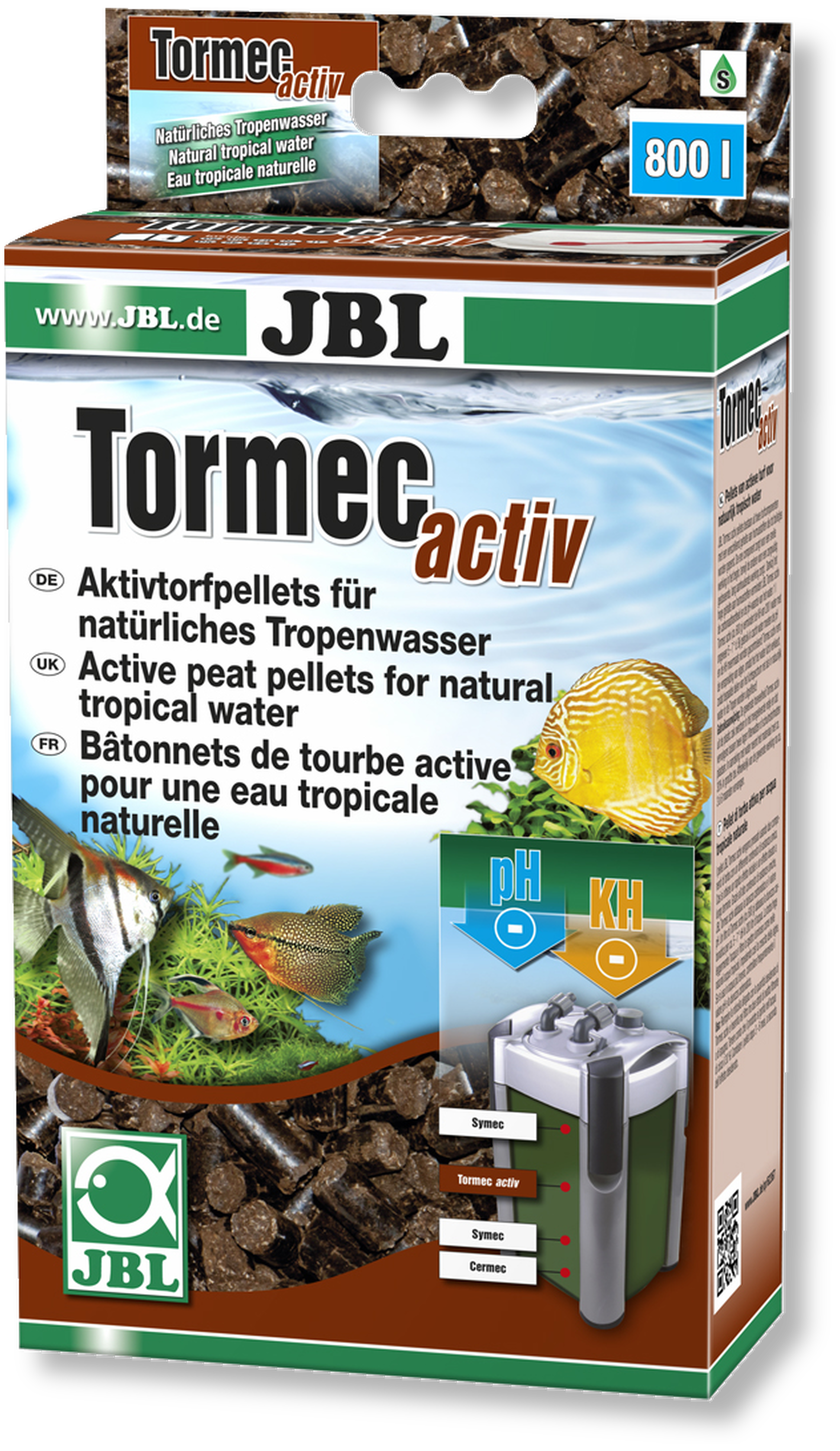 JBL TorMec activ, Aktivtorf-Pellets, 1 Liter