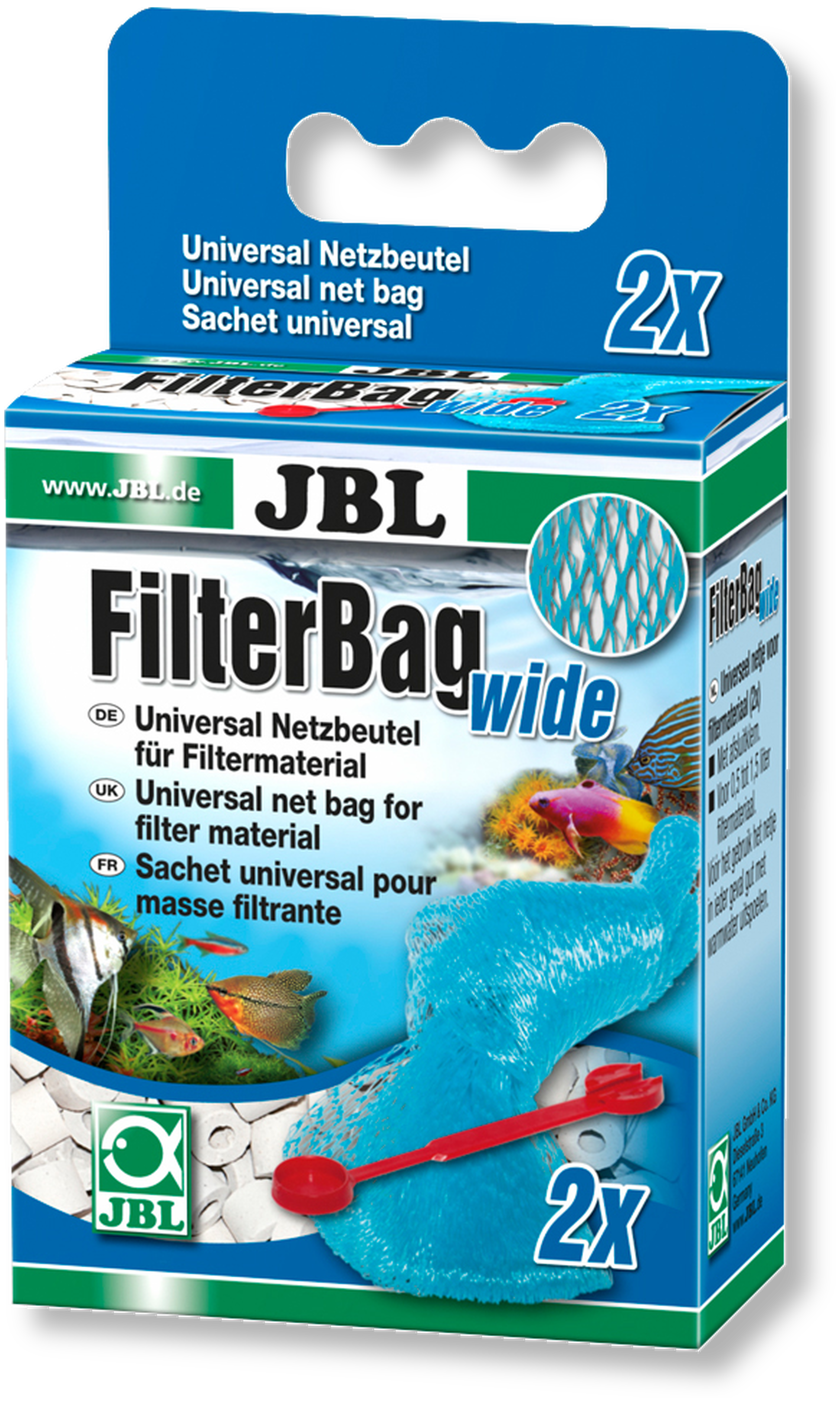 JBL FilterBag wide, blau, 2 Stück