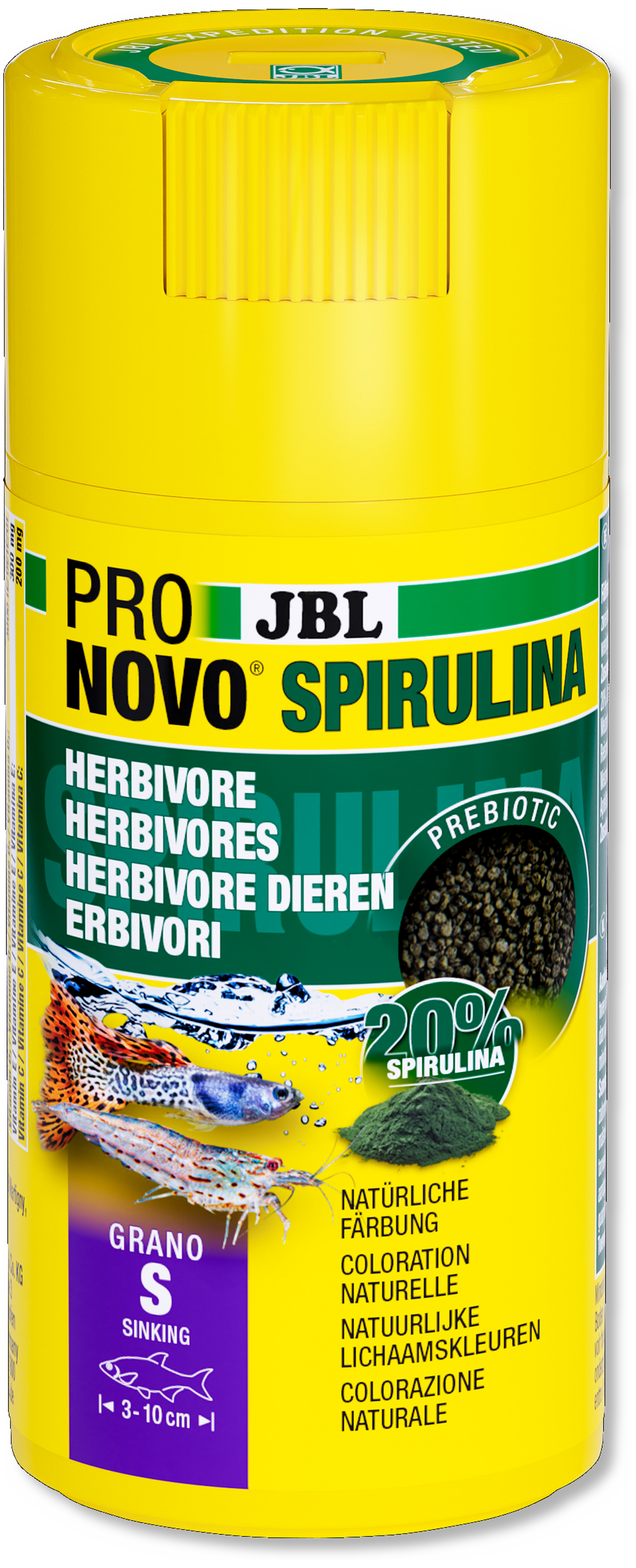 JBL ProNovo Spirulina Grano S, 100 ml, CLICK
