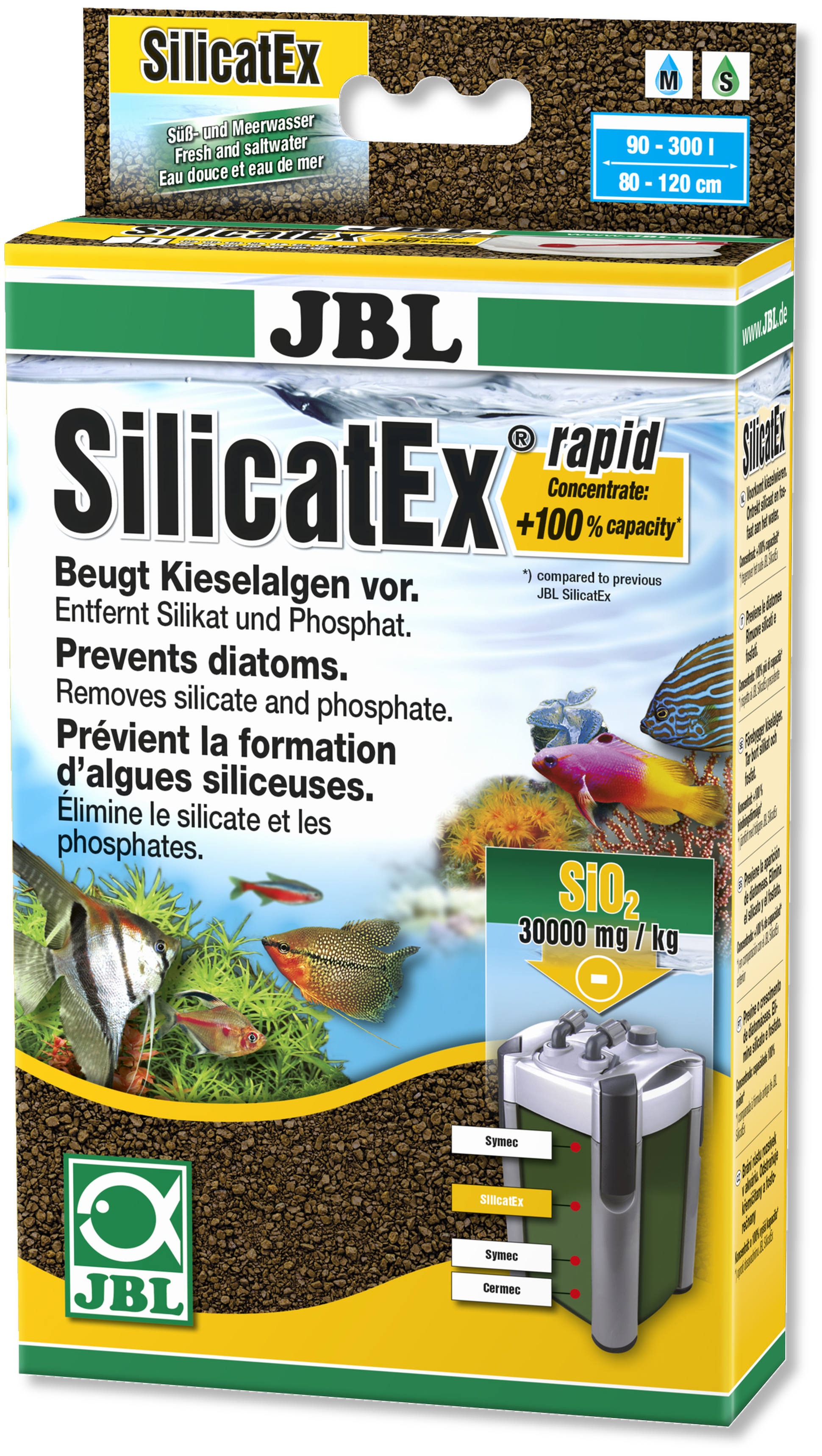 JBL SilikatEx Rapid, braun, Filtermaterial für 200-400 l, 400 g