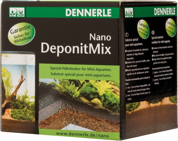 Dennerle Nano Deponit Mix 1kg Spezial-Nährboden für Mini-Aquarien