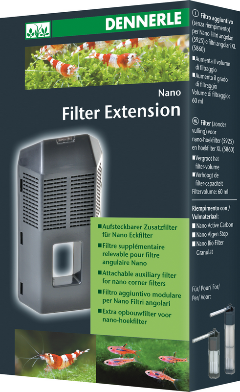 Dennerle Nano FilterExtension Aufsteckbarer Zusatzfilter f. Eckfilter