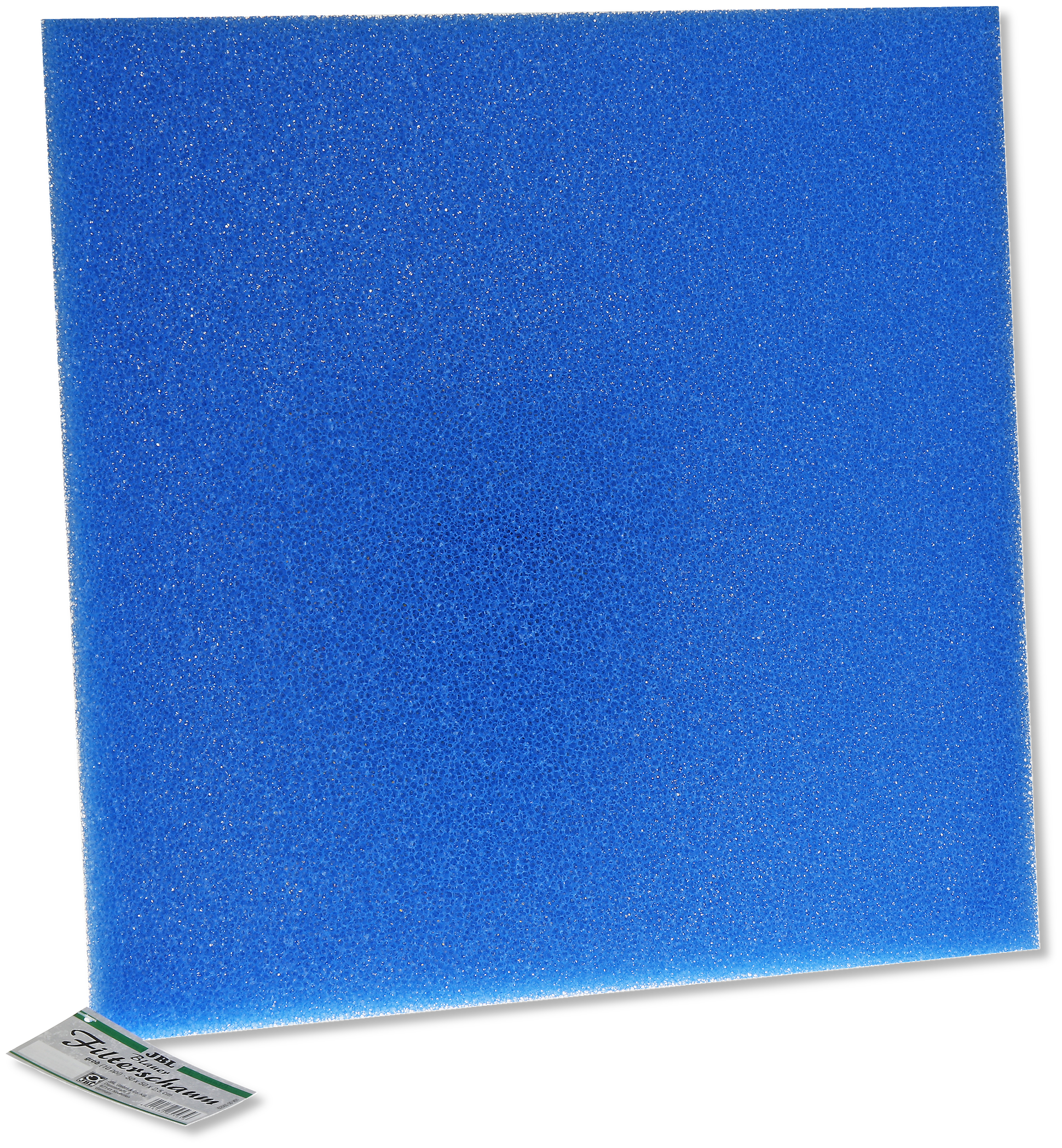 JBL Filterschaum, 50 x 50 cm H 2.5 cm, blau, grob, 10 ppi