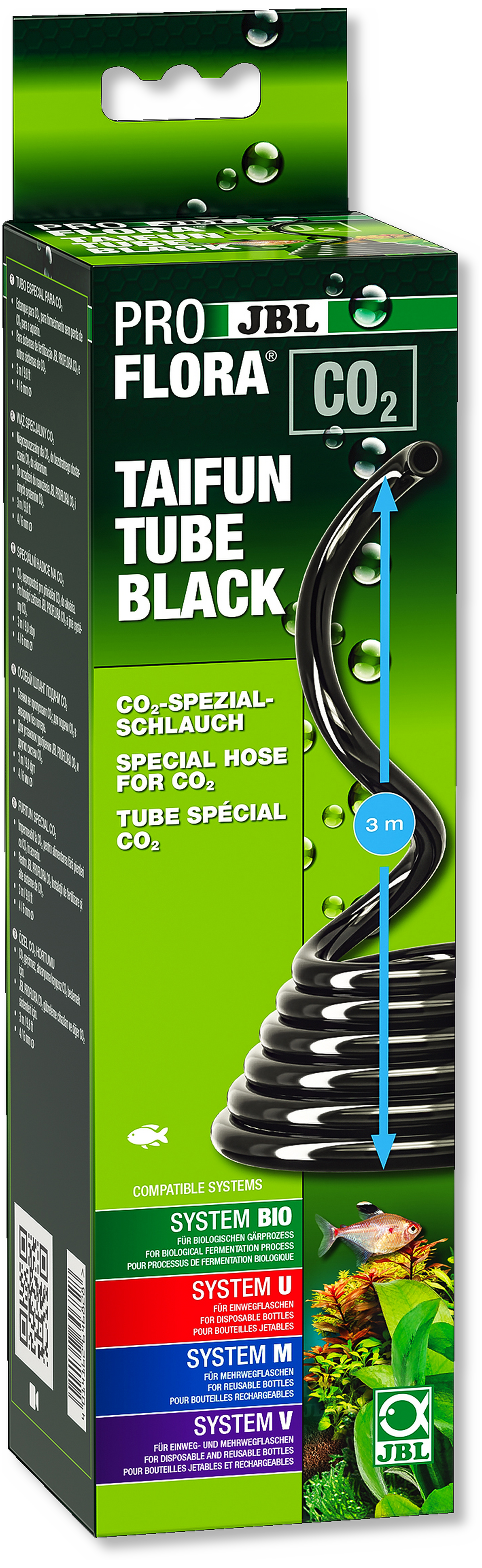 JBL ProFlora CO2 Taifun Tube Black Ø 4/6 mm