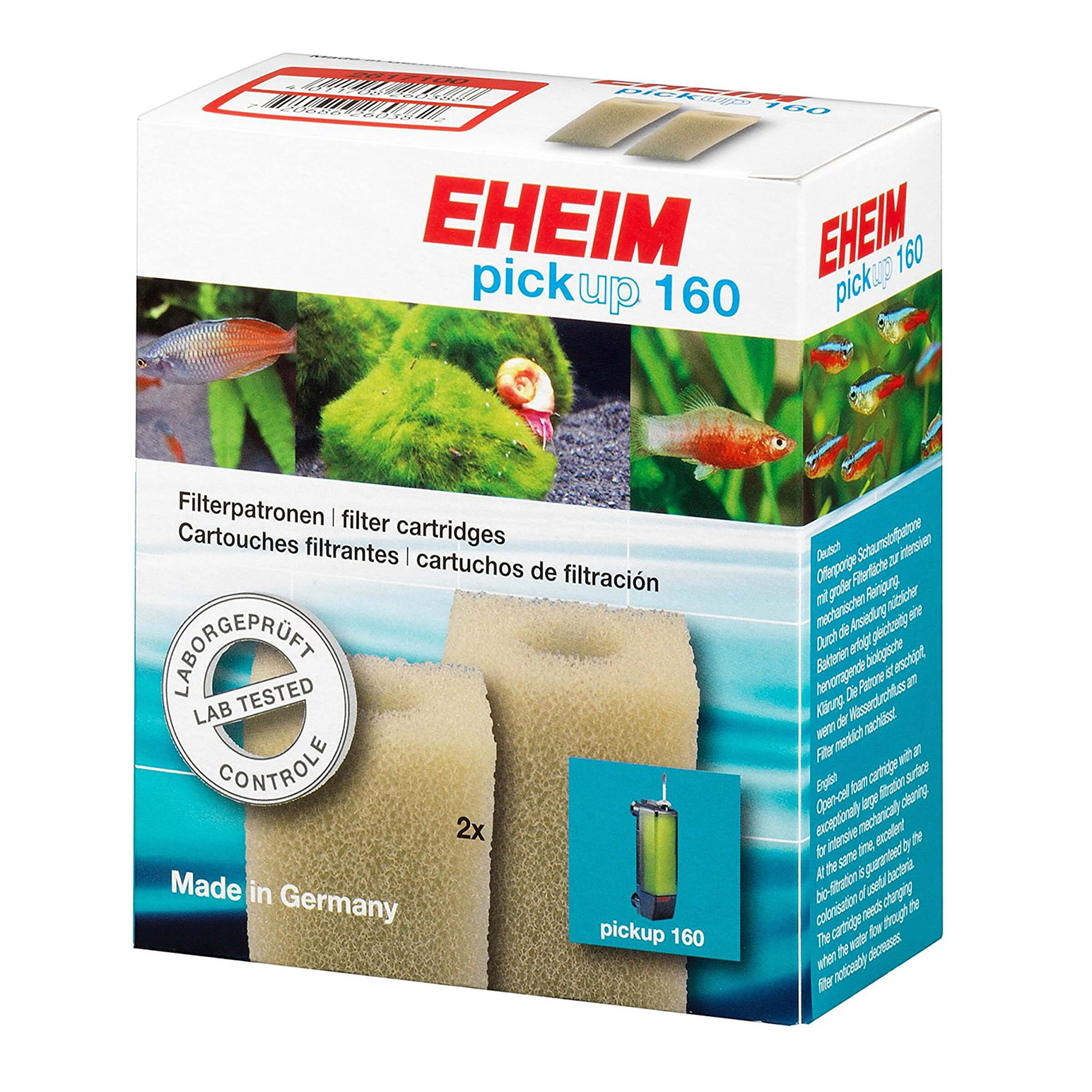 EHEIM Filterpatrone 2010 2Stk. Filtermaterial zu Pickup 160