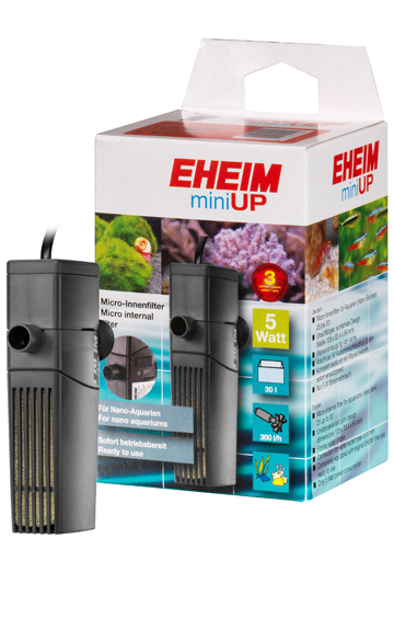 EHEIM miniUP Innenfilter für max 30l. Aquarien, 300l/h, 5Watt