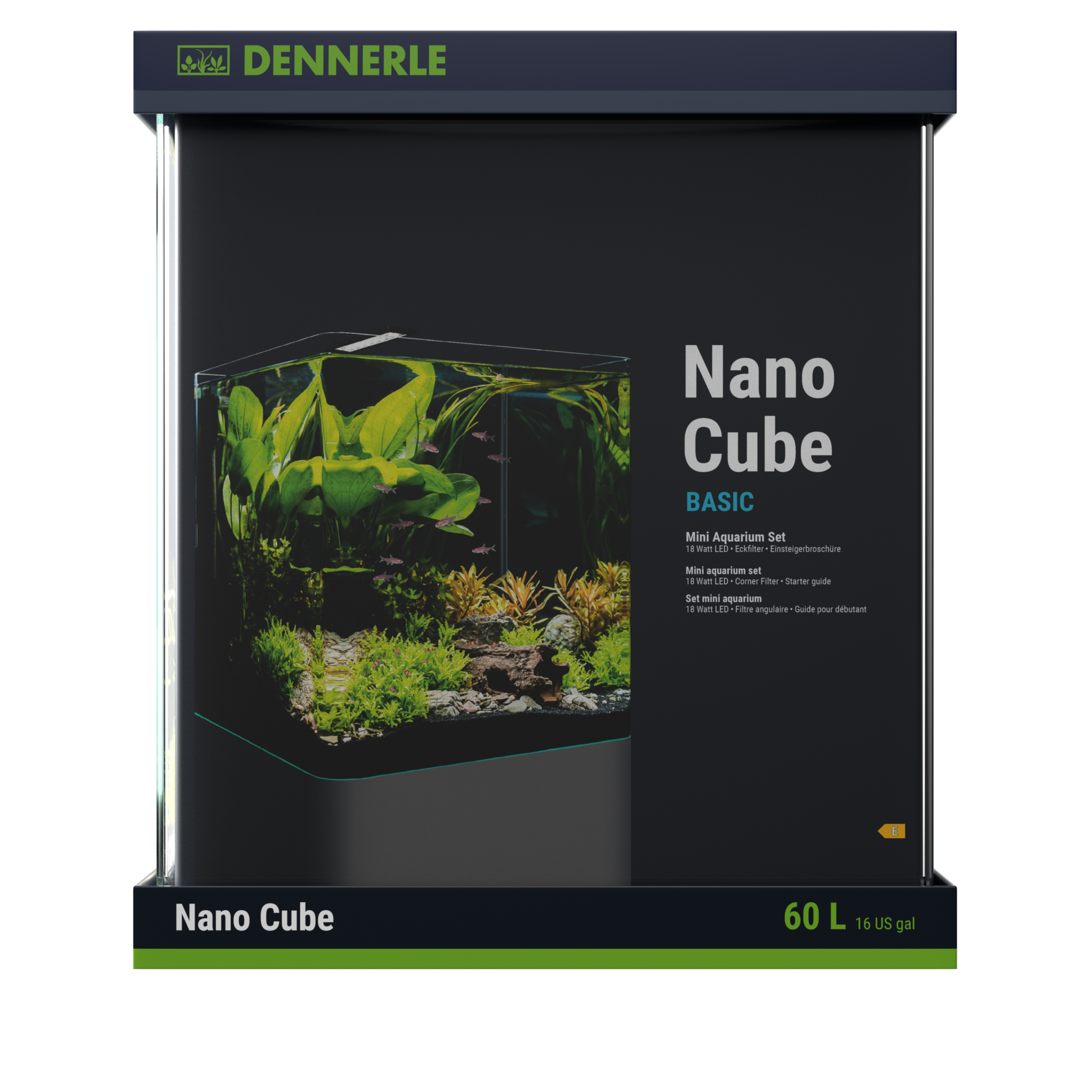 Dennerle Nano Cube Basic 60L, LED Gr. L
