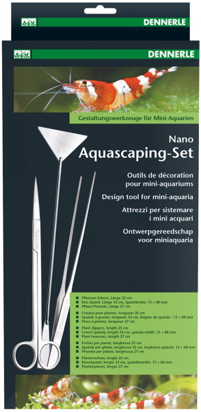 Dennerle Nano Aquascaping-Set Gestaltungswerkzeuge für Mini-Aquarien