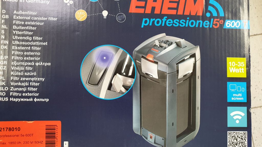 EHEIM professionel 5e 600T Thermo-Aussenfilter WiFi für 300-600l,1850l/h